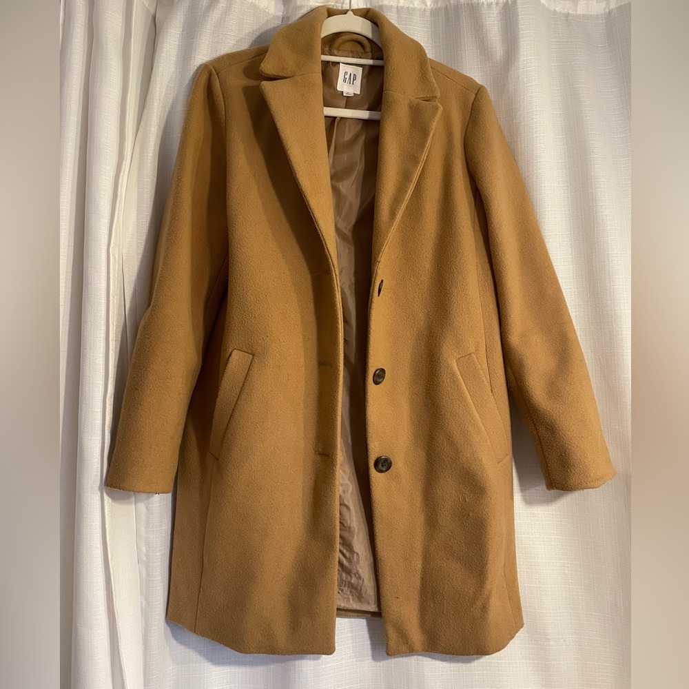 Gap Camel Coat Size Small
